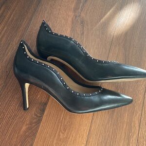 Sam Edelman pointy heels. Tiana Black leather pointy pumps size 6